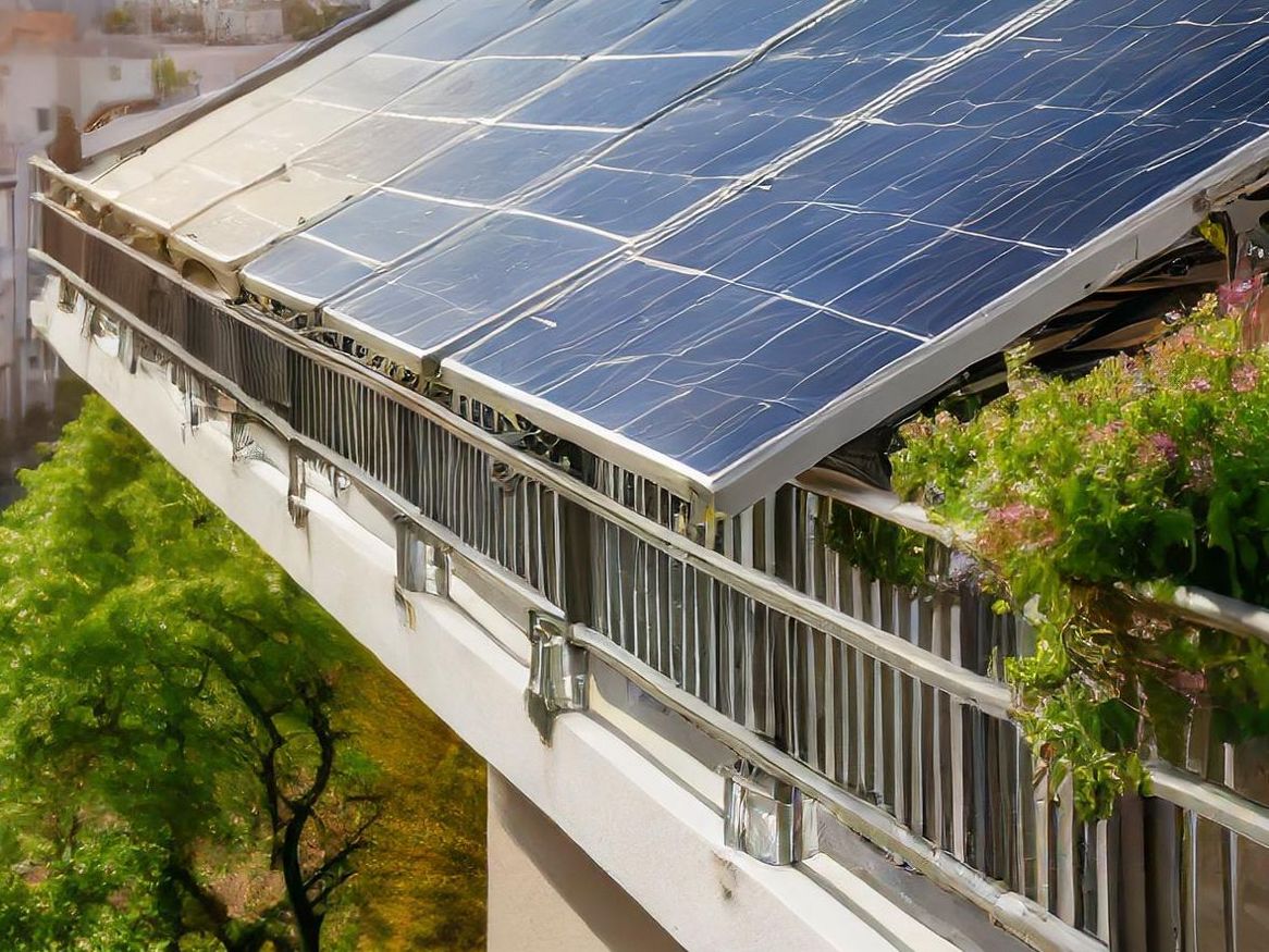 Balkon-Solaranlage, SWS Netze.
